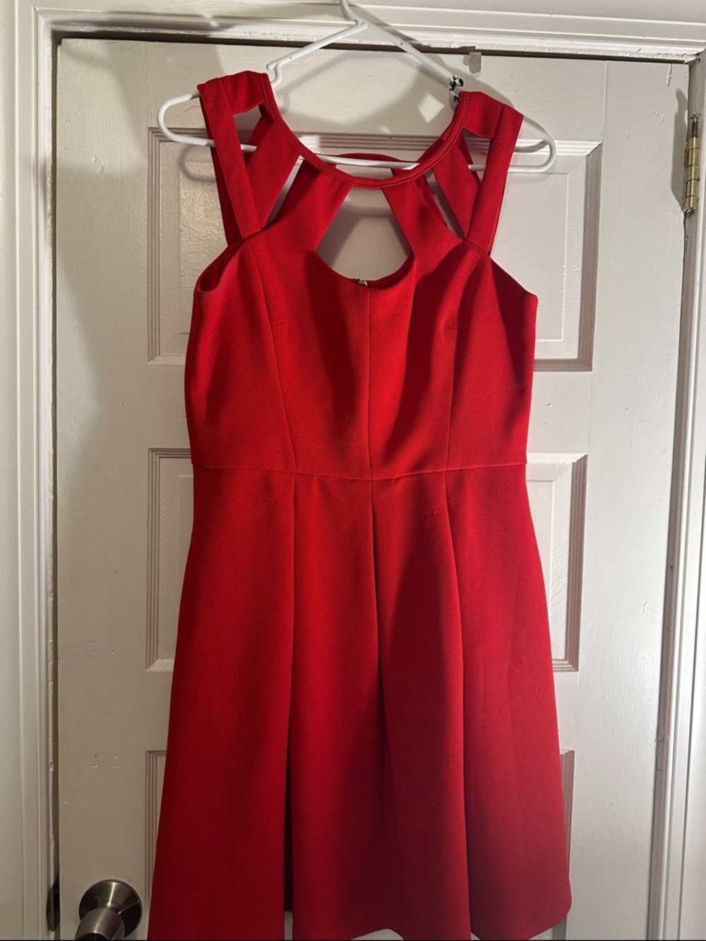 Betsey Johnson Red Cutout Midi Dress